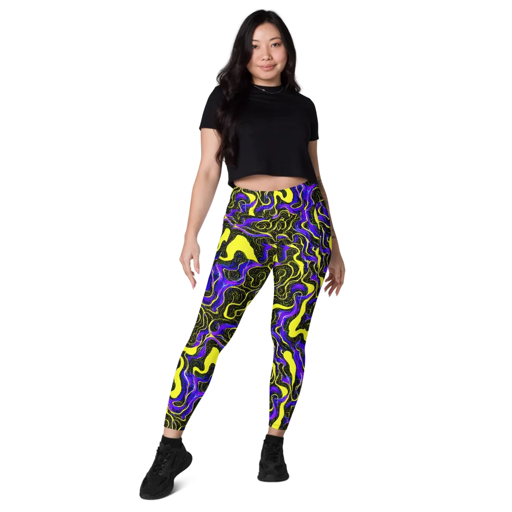 Rebel Circuit on Leggings with Pockets — Front