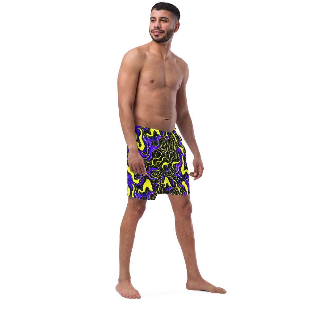 Rebel Circuit on Swim Trunks — Right Front