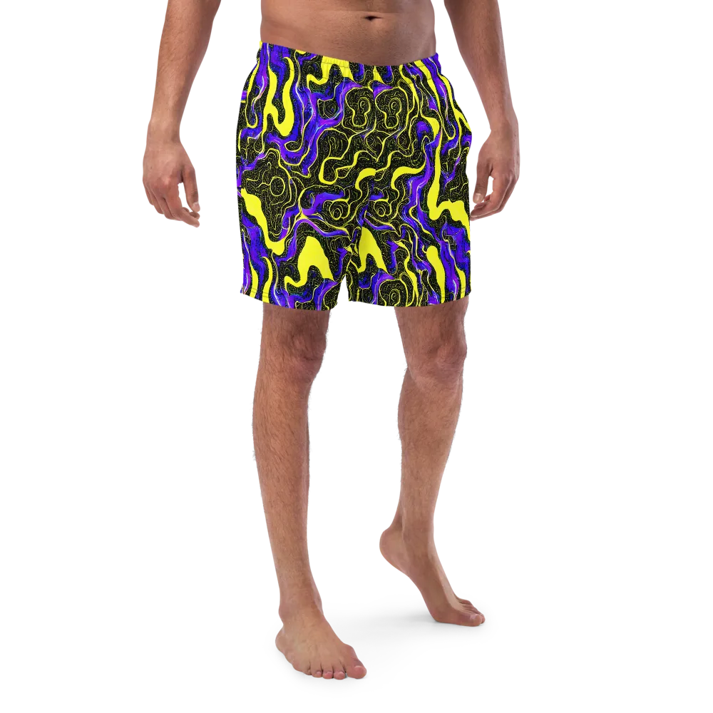 Rebel Circuit on Swim Trunks — Front