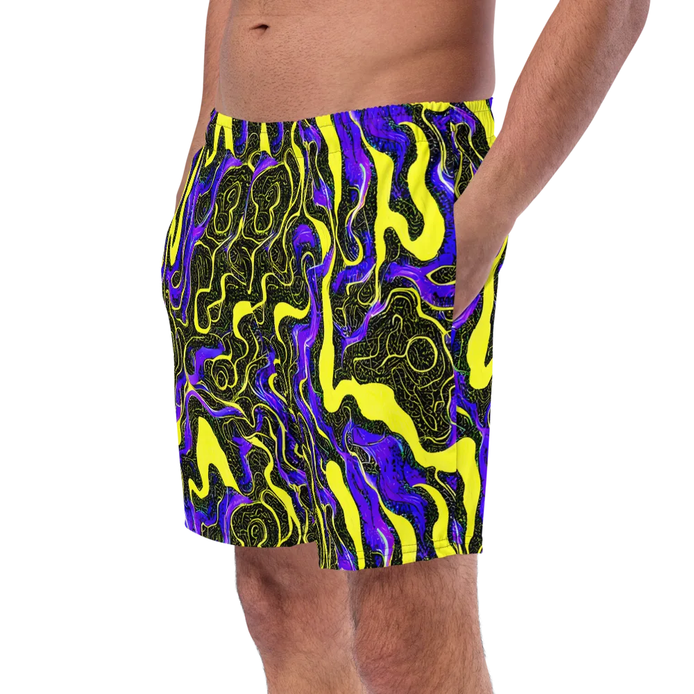 Rebel Circuit on Swim Trunks — Left Front