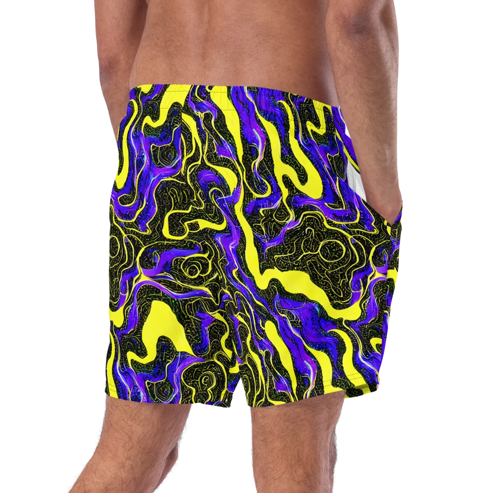 Rebel Circuit on Swim Trunks — Right Back