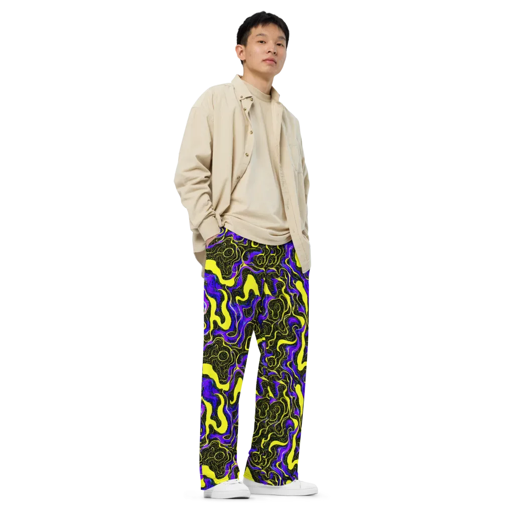 Rebel Circuit on Wide-Leg Pants — Right Front