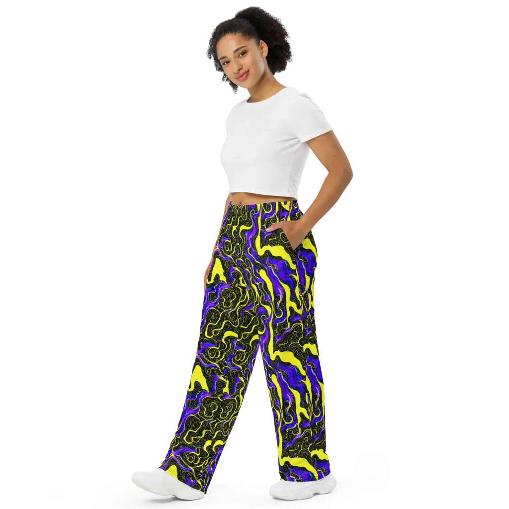 Rebel Circuit on Wide-Leg Pants — Left Front