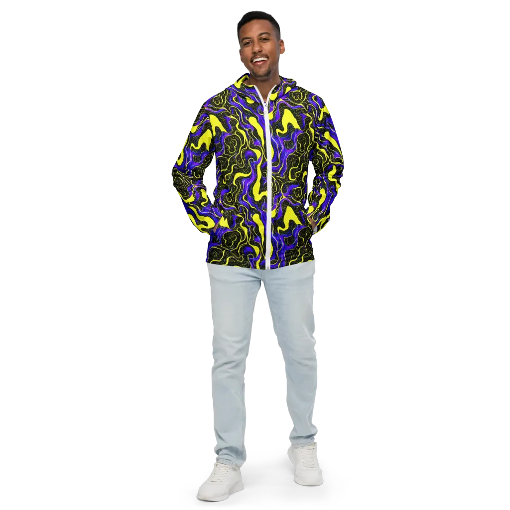Rebel Circuit on Men's Windbreaker — Front
