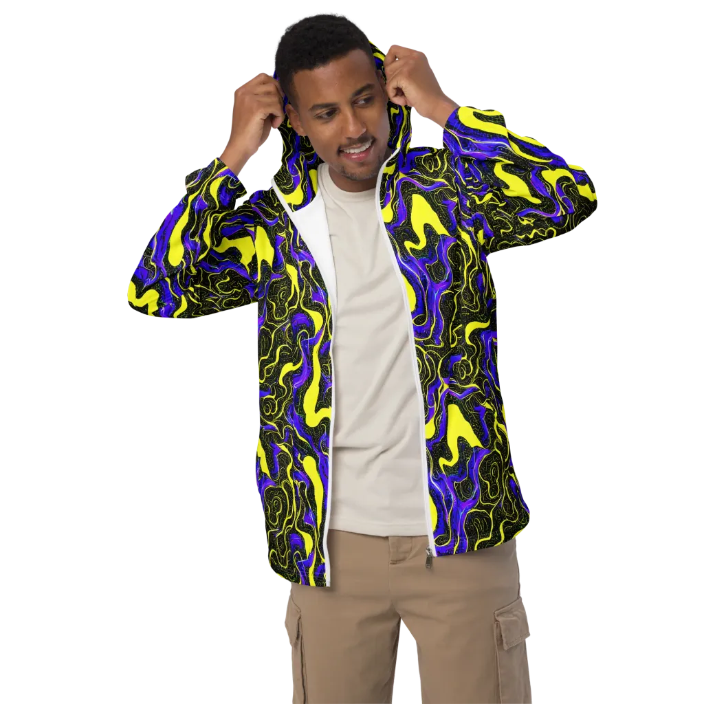 Rebel Circuit on Men's Windbreaker — Front