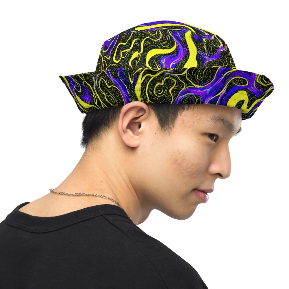 Rebel Circuit on Reversible Bucket Hat — Right Outside