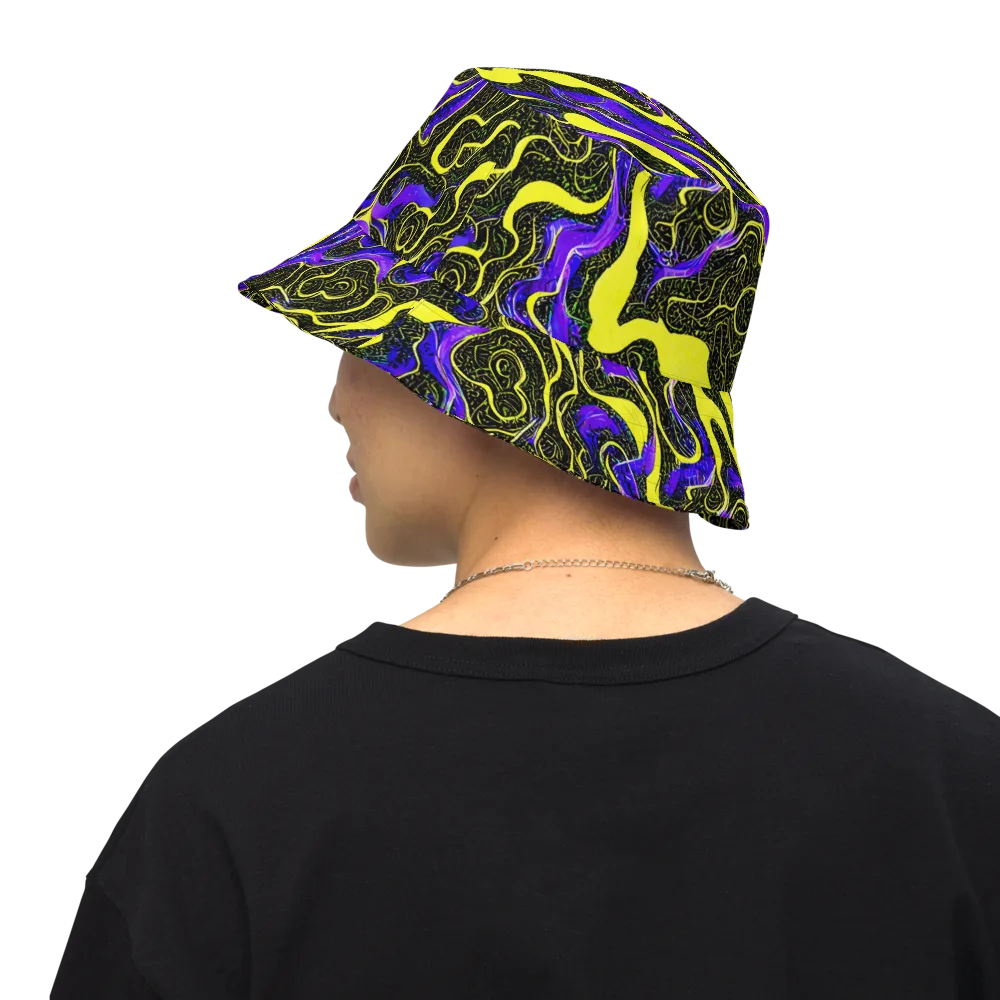 Rebel Circuit on Reversible Bucket Hat — Back Inside