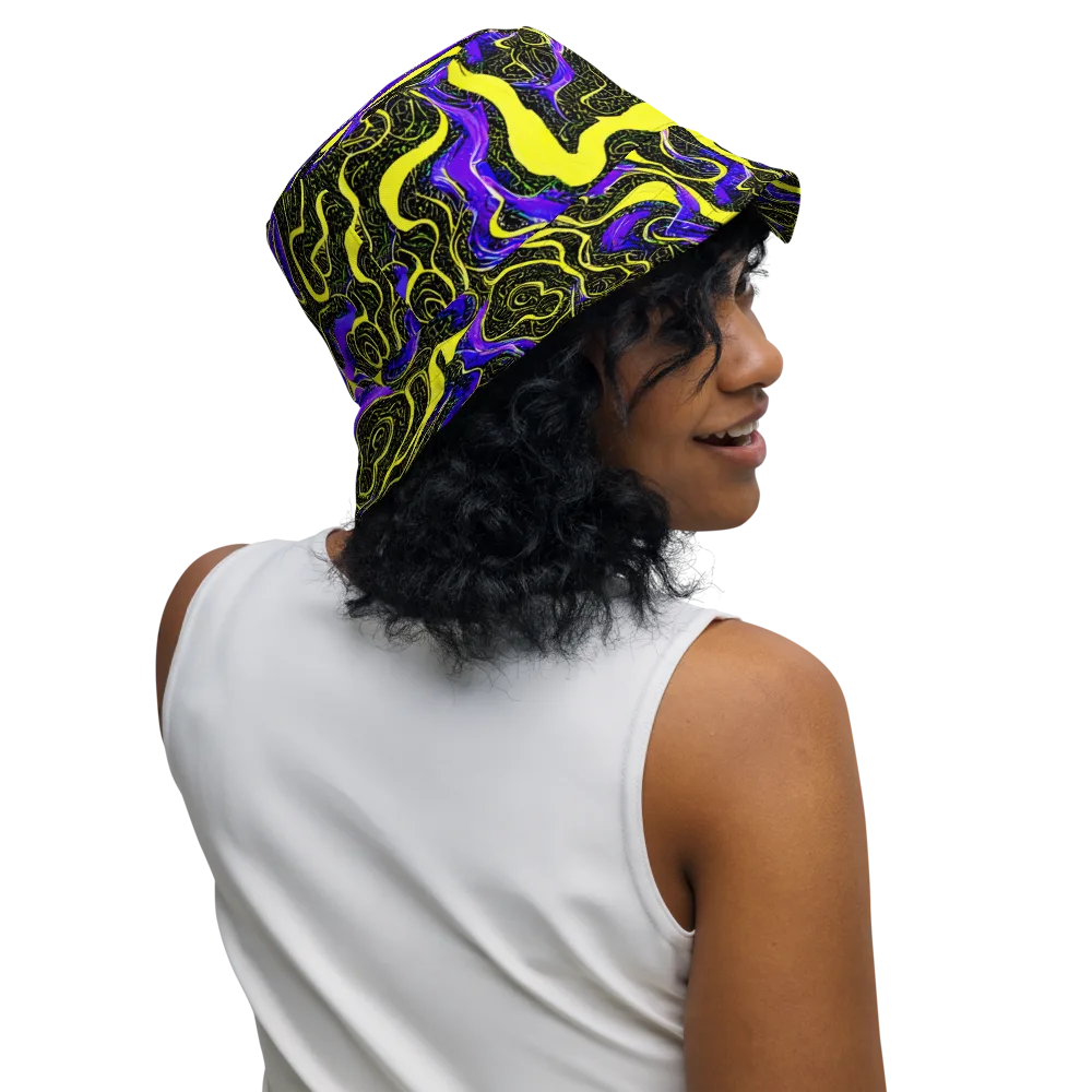 Rebel Circuit on Reversible Bucket Hat — Right Outside