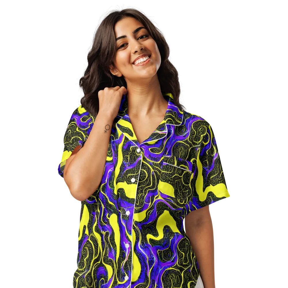 Rebel Circuit on Women's Short Sleeve Pajama Top — Front