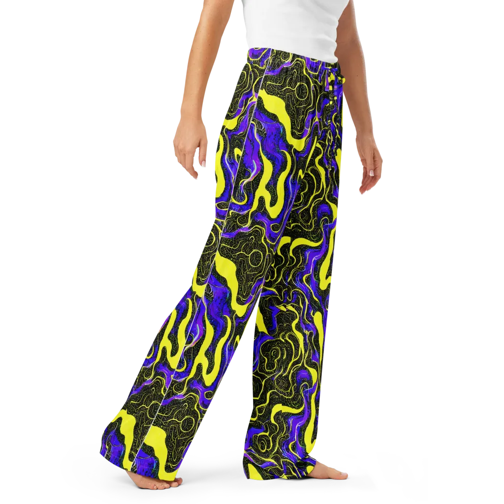 Rebel Circuit on Women's Pajama Pants — Right Front