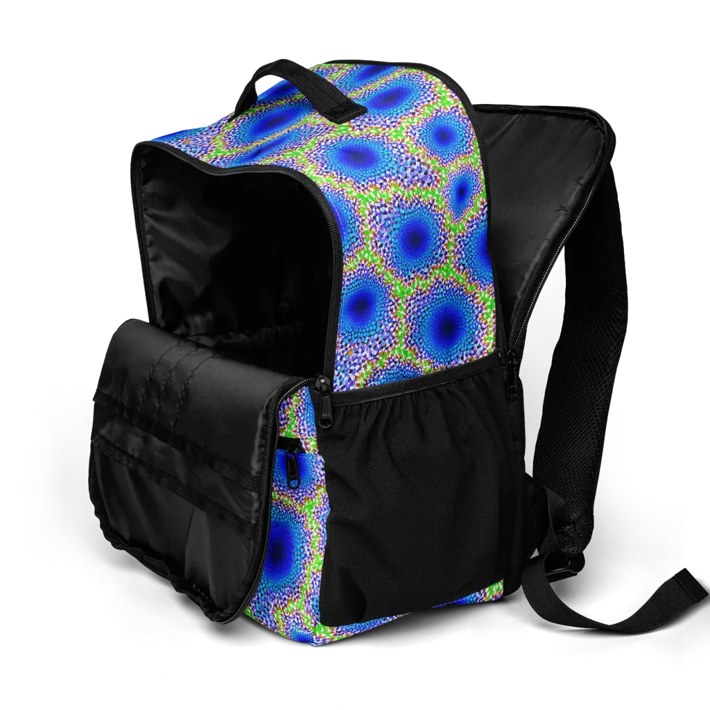 Cobalt Mosaic on Utility Backpack — Product details 2