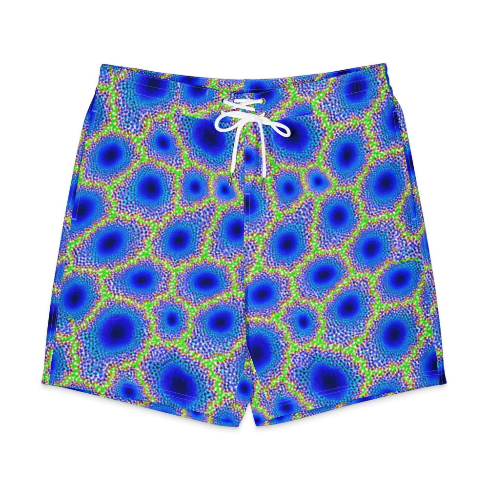 Cobalt Mosaic on Men's Board Shorts — Front