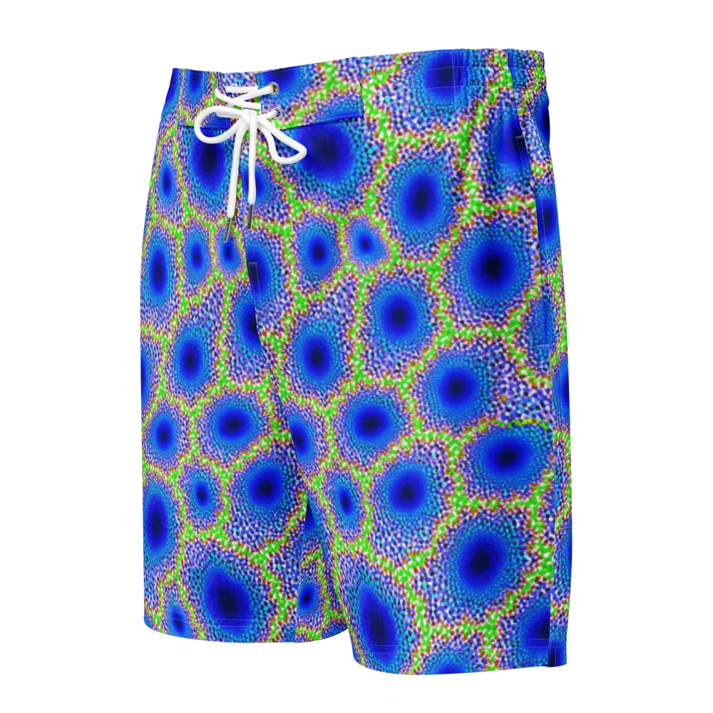 Cobalt Mosaic on Men's Board Shorts — Front