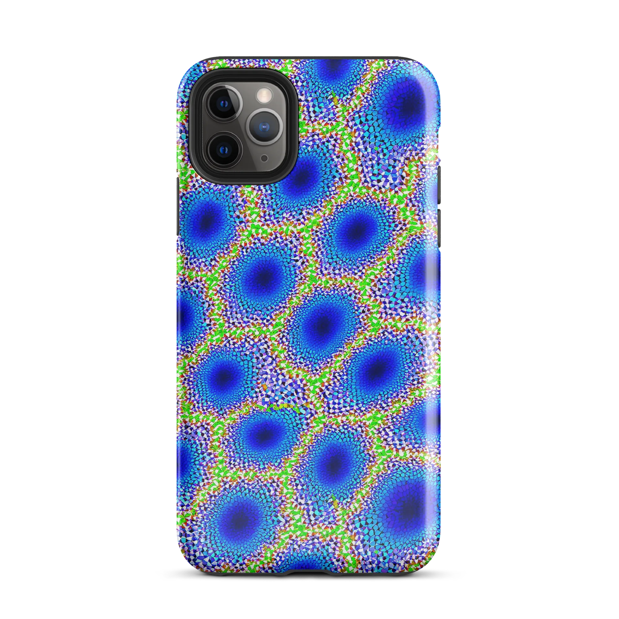 Cobalt Mosaic on Tough Case for iPhone® — Front