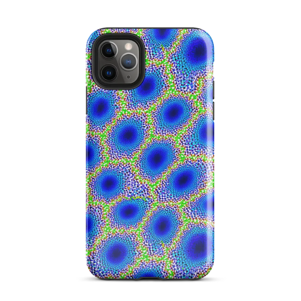 Cobalt Mosaic on Tough Case for iPhone® — Front