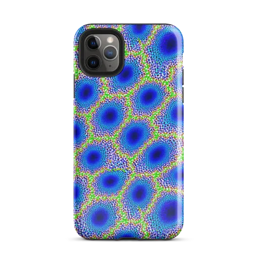 Cobalt Mosaic on a Tough Case for iPhone®
