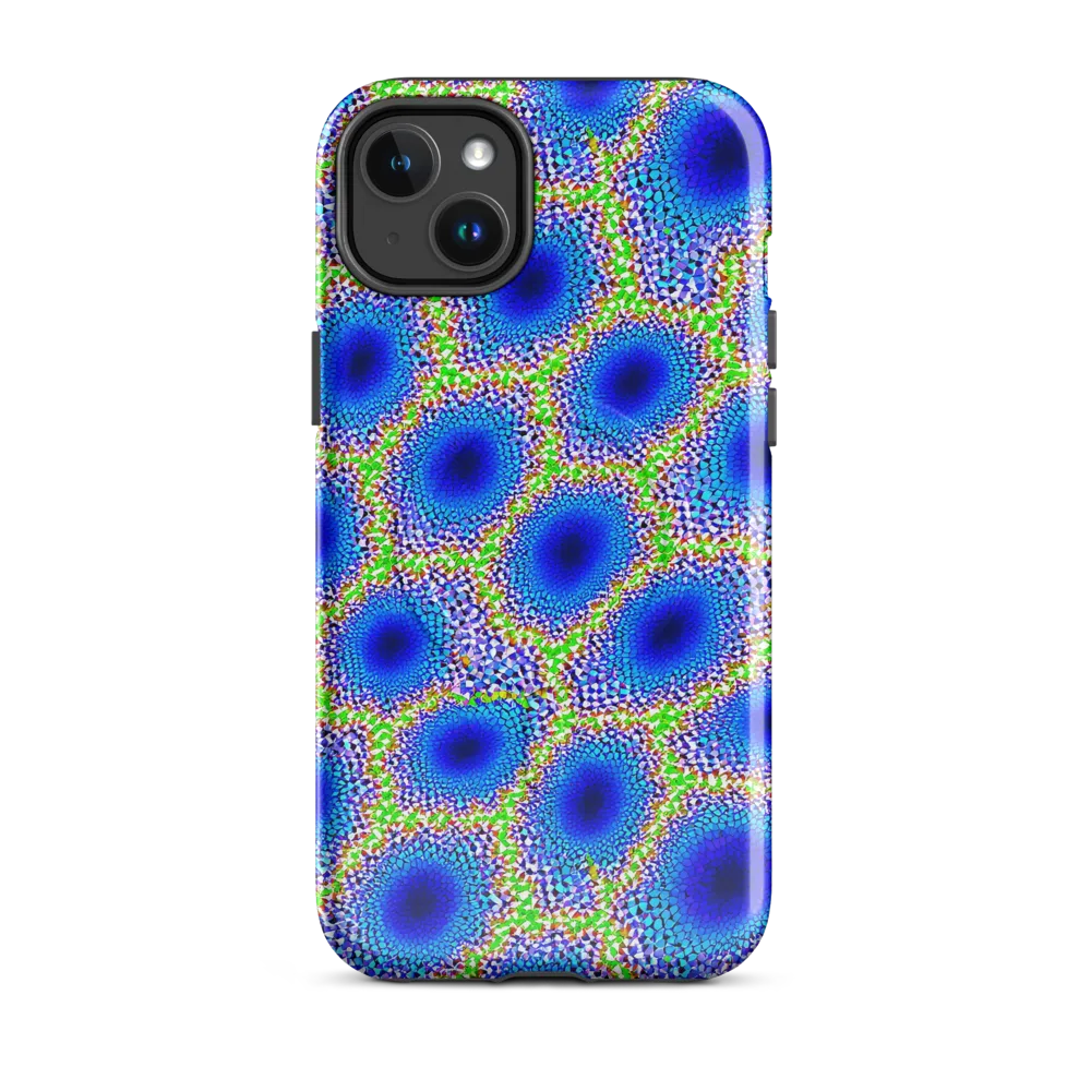 Cobalt Mosaic on MagSafe Tough Case for iPhone® — Front