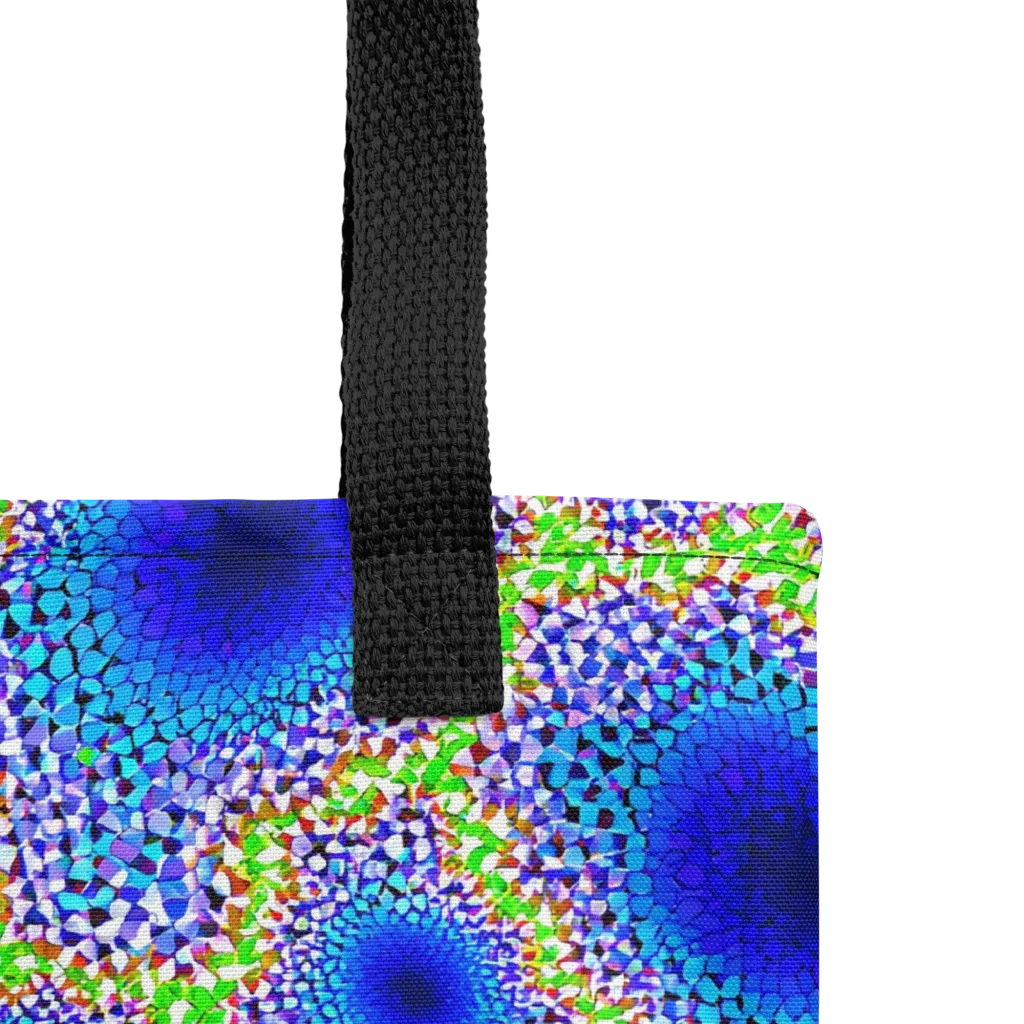 Cobalt Mosaic on Tote Bag — Product details