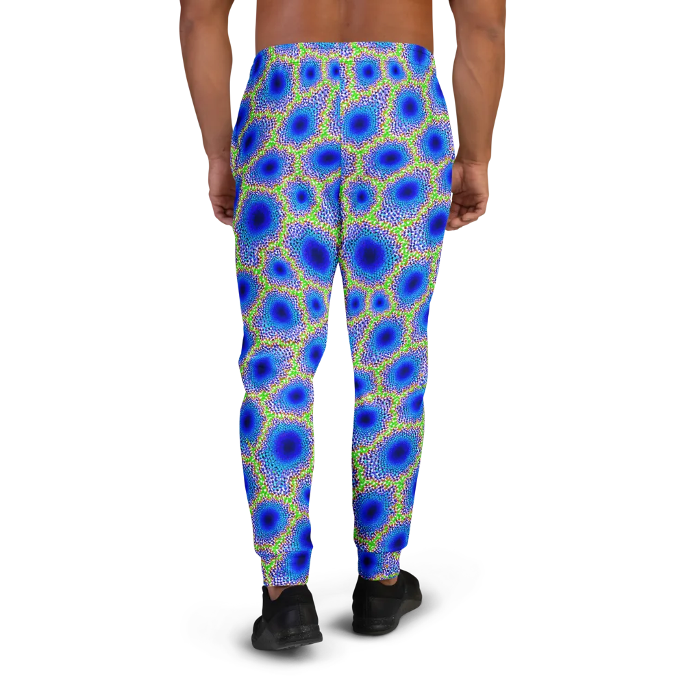 Cobalt Mosaic on Men's Joggers — Back
