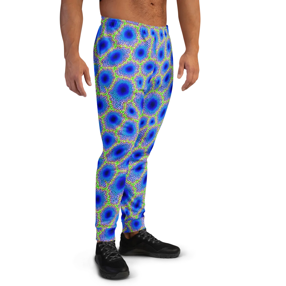 Cobalt Mosaic on Men's Joggers — Right