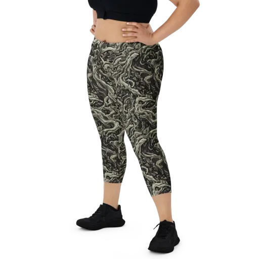 Bone Tide on a Capri Leggings