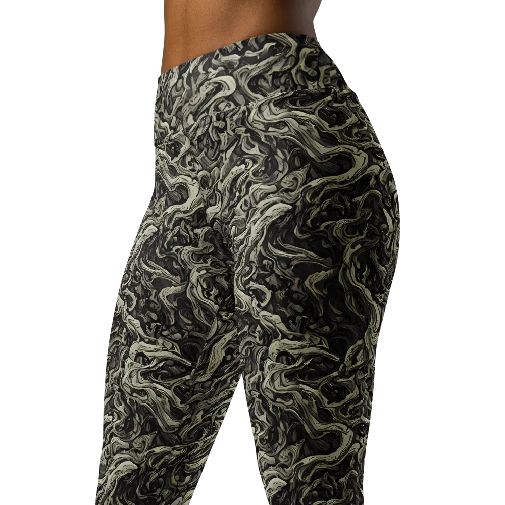 Bone Tide on Yoga Leggings — Left Front