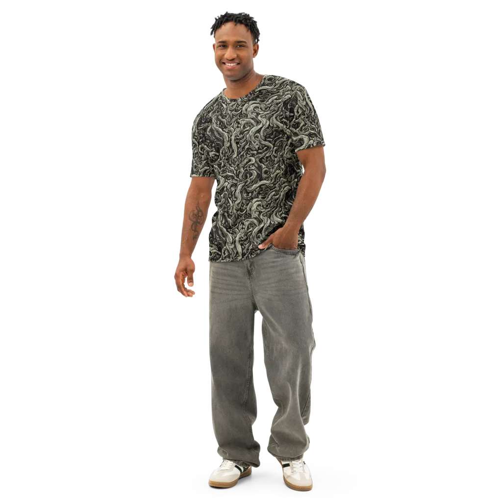 Bone Tide on Men's Cotton Crew Neck T-Shirt — Front