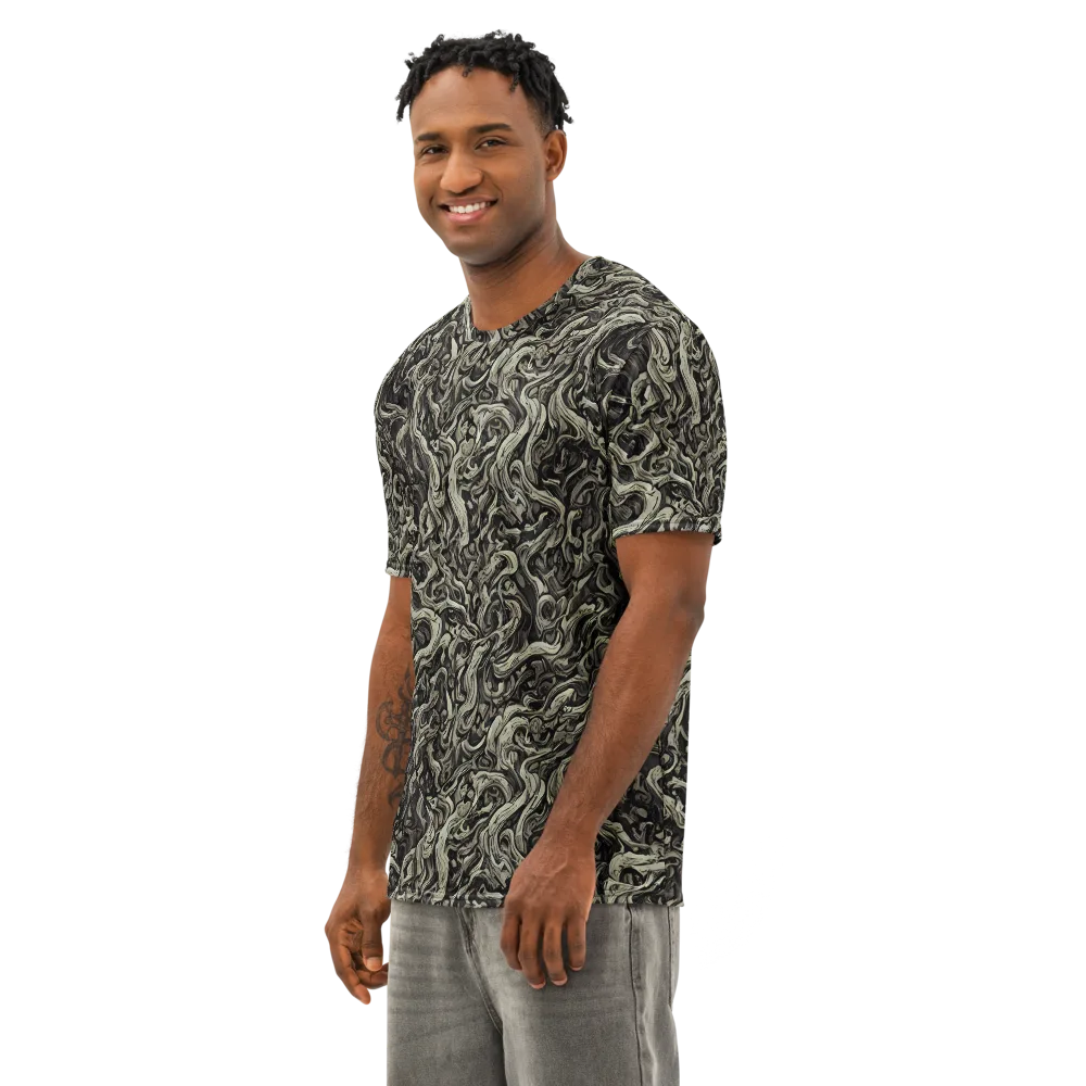 Bone Tide on Men's Cotton Crew Neck T-Shirt — Left Front