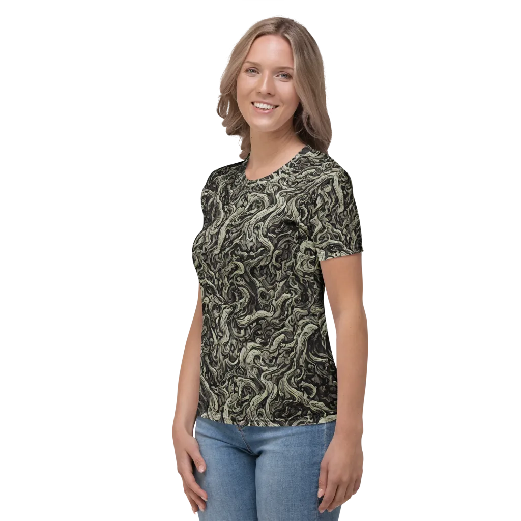 Bone Tide on Women's Crew Neck T-Shirt — Left