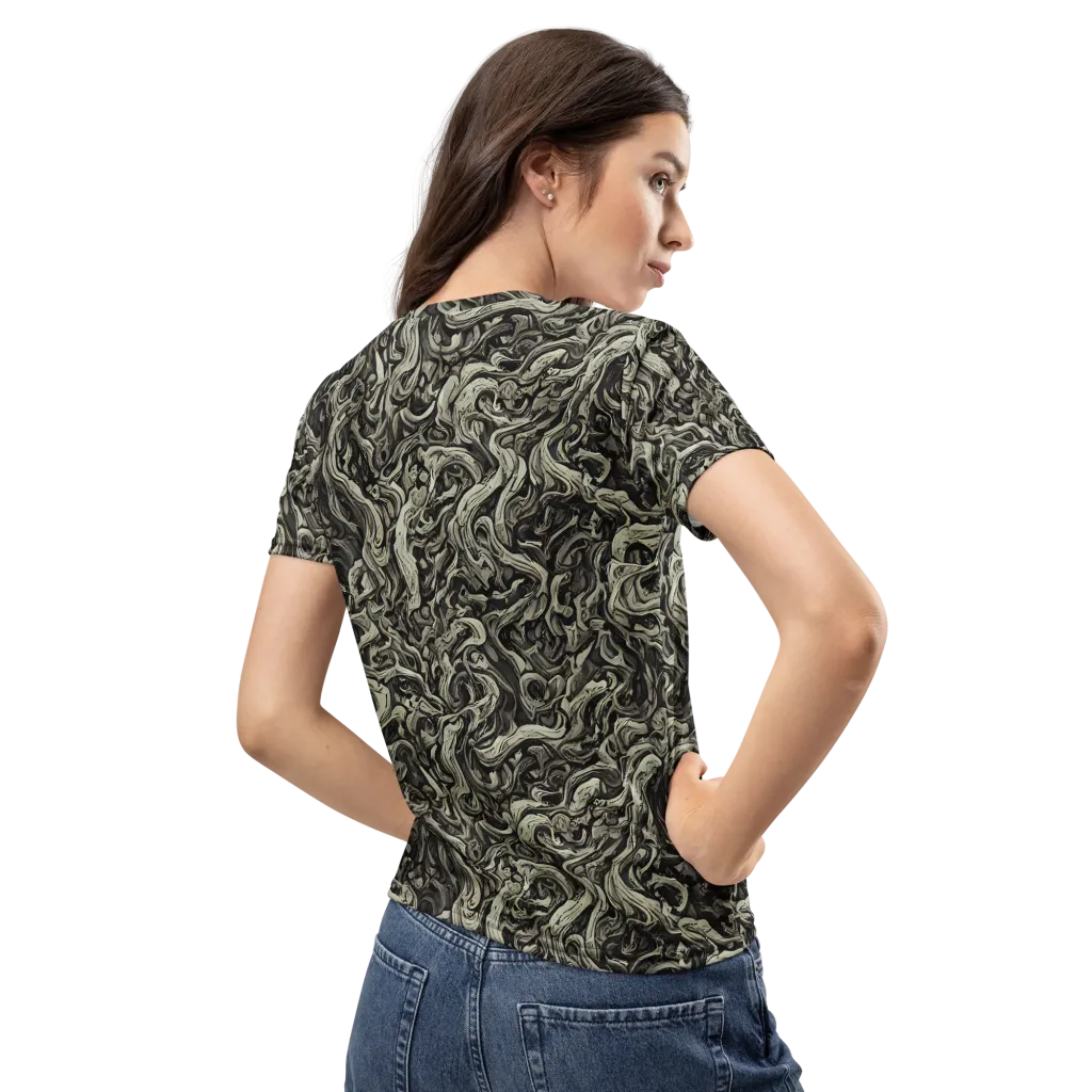 Bone Tide on Women's Crew Neck T-Shirt — Back