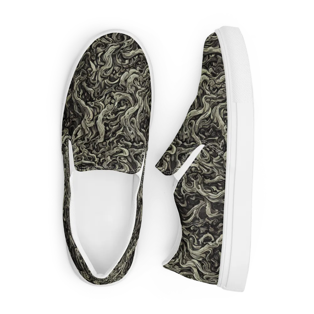 Bone Tide on Men's Slip-On Canvas Shoes — Front