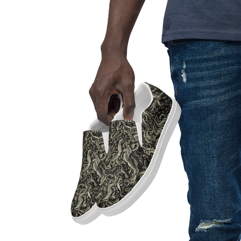 Bone Tide on Men's Slip-On Canvas Shoes — Left Front