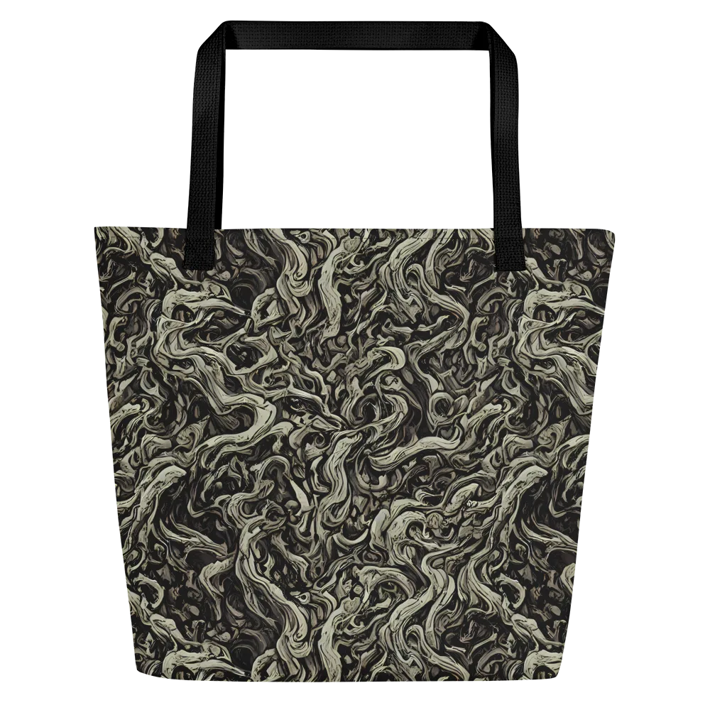 Bone Tide on Large Tote Bag W/ Pocket — Front