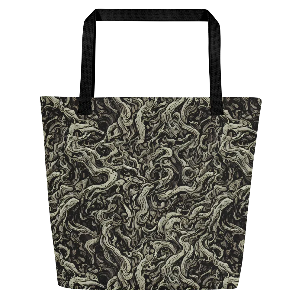 Bone Tide on Large Tote Bag W/ Pocket — Front