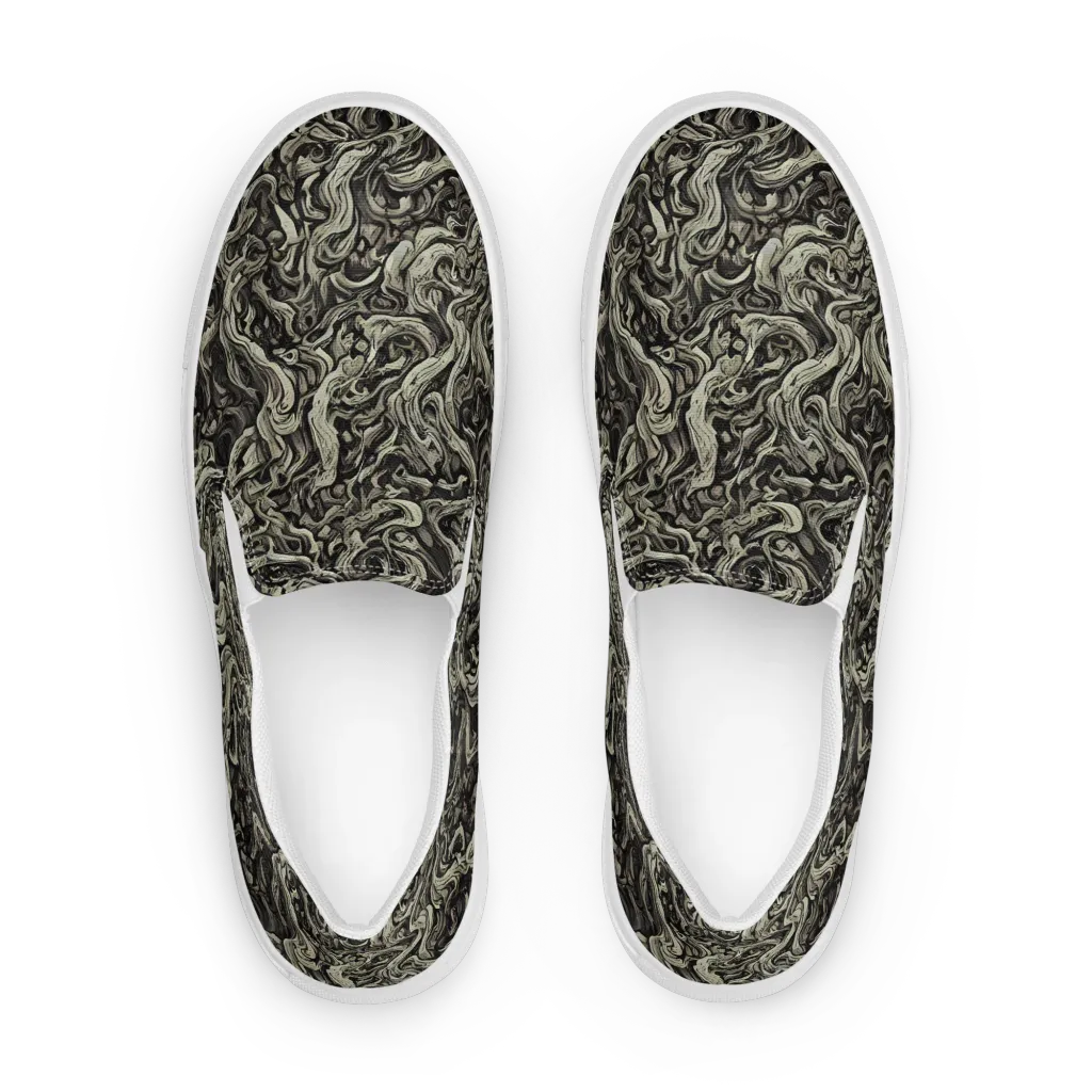 Bone Tide on Women's Slip-On Canvas Shoes — Front