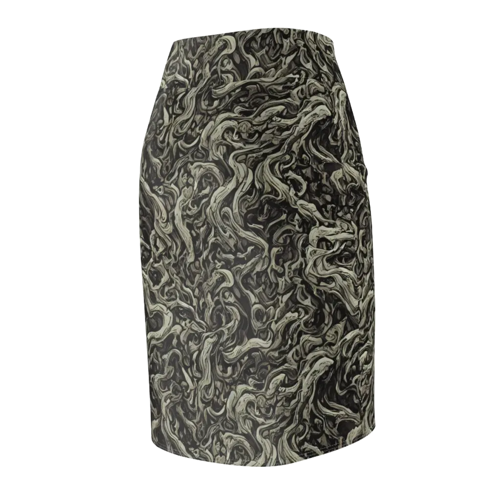 Bone Tide on Pencil Skirt — Back Side