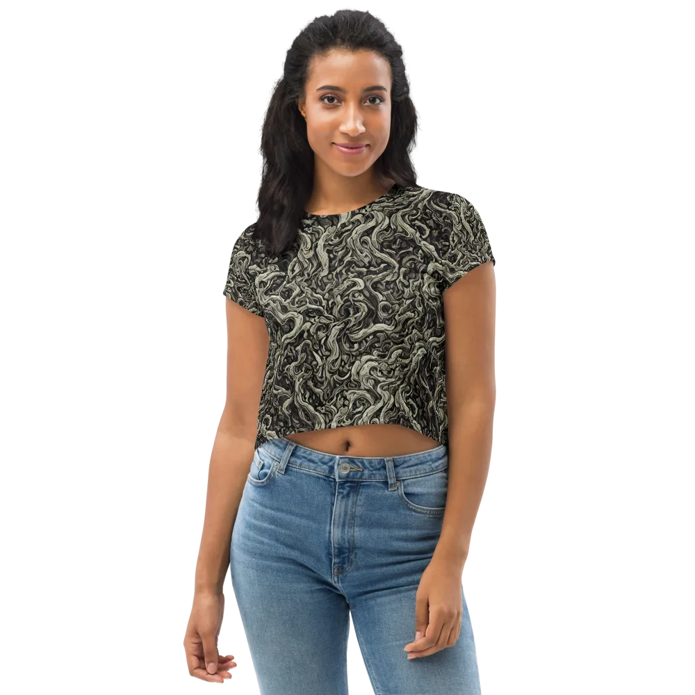 Bone Tide on Crop Tee — Front