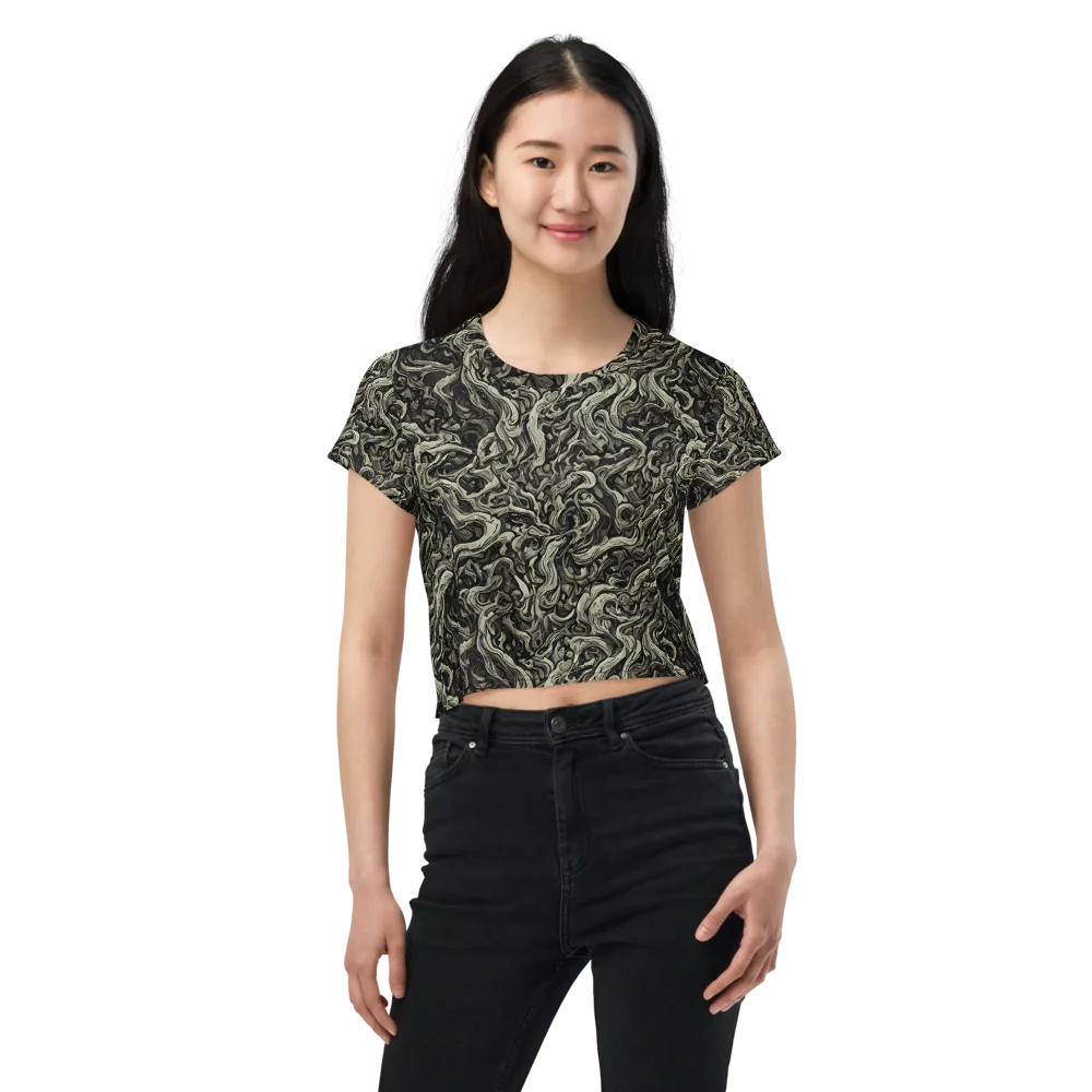 Bone Tide on Crop Tee — Front