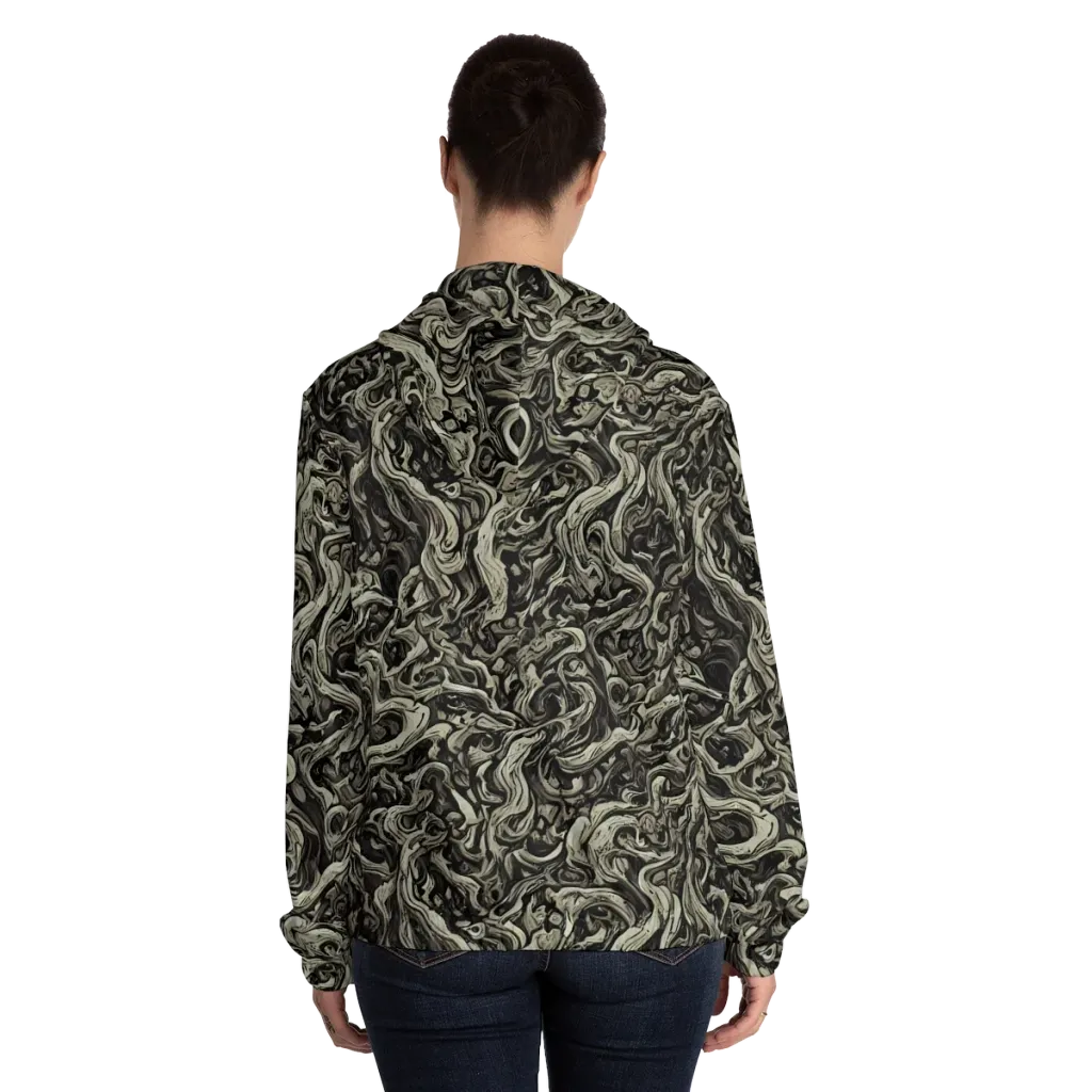 Bone Tide on Women's Full-Zip Hoodie — Back On Person