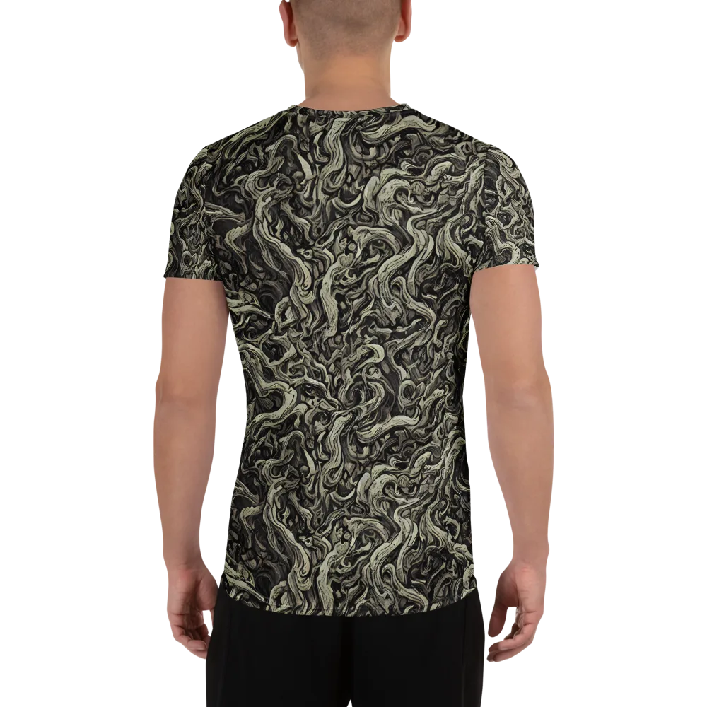 Bone Tide on Men's Athletic T-Shirt — Back