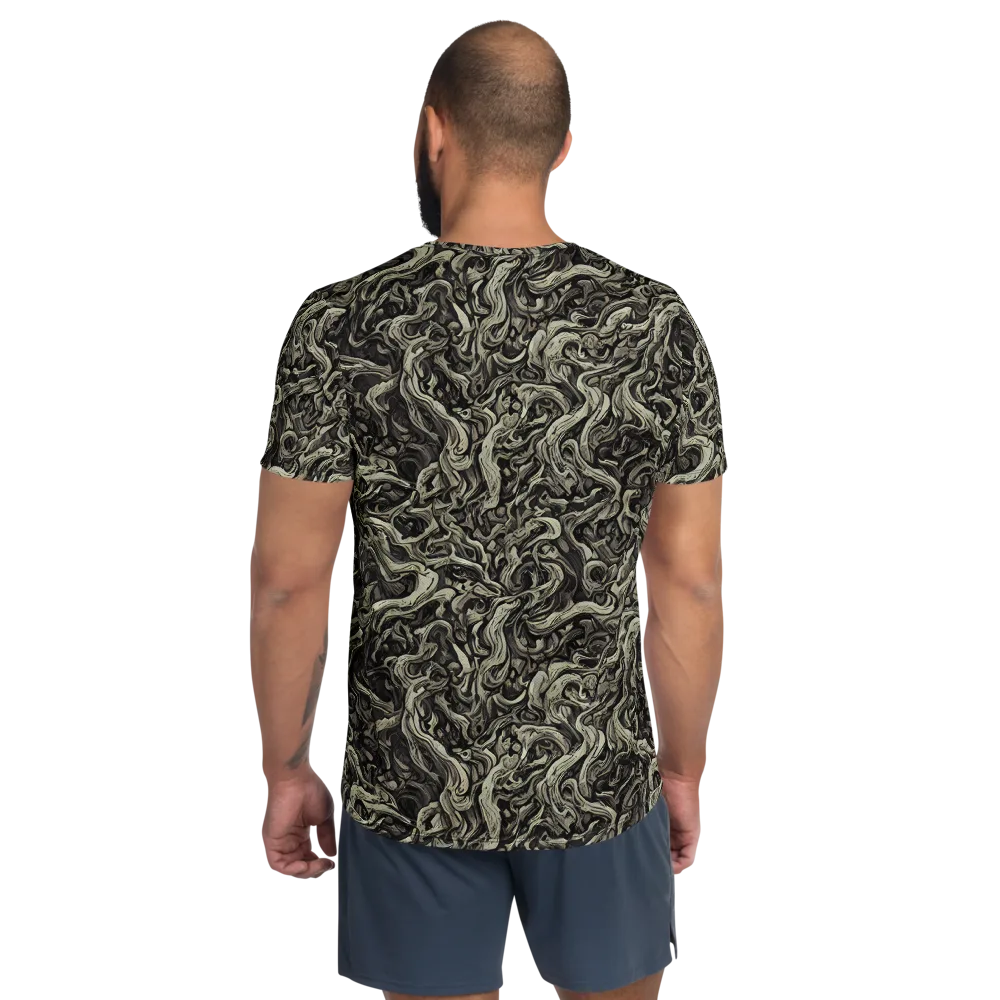 Bone Tide on Men's Athletic T-Shirt — Back