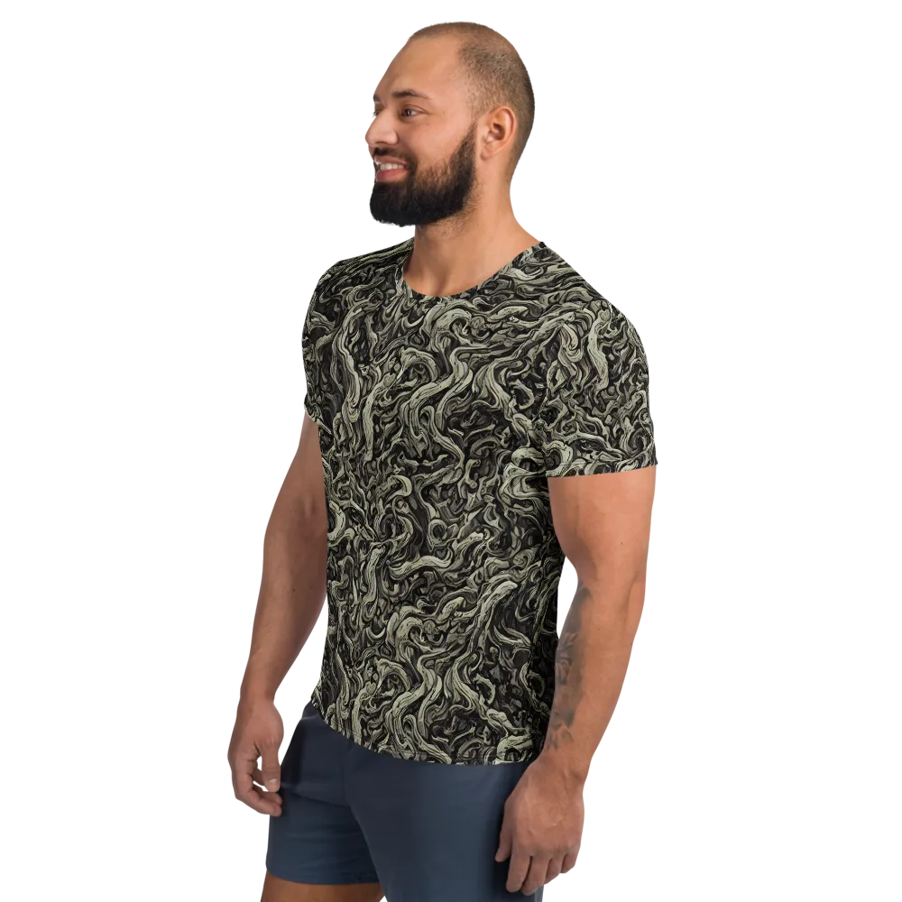 Bone Tide on Men's Athletic T-Shirt — Left