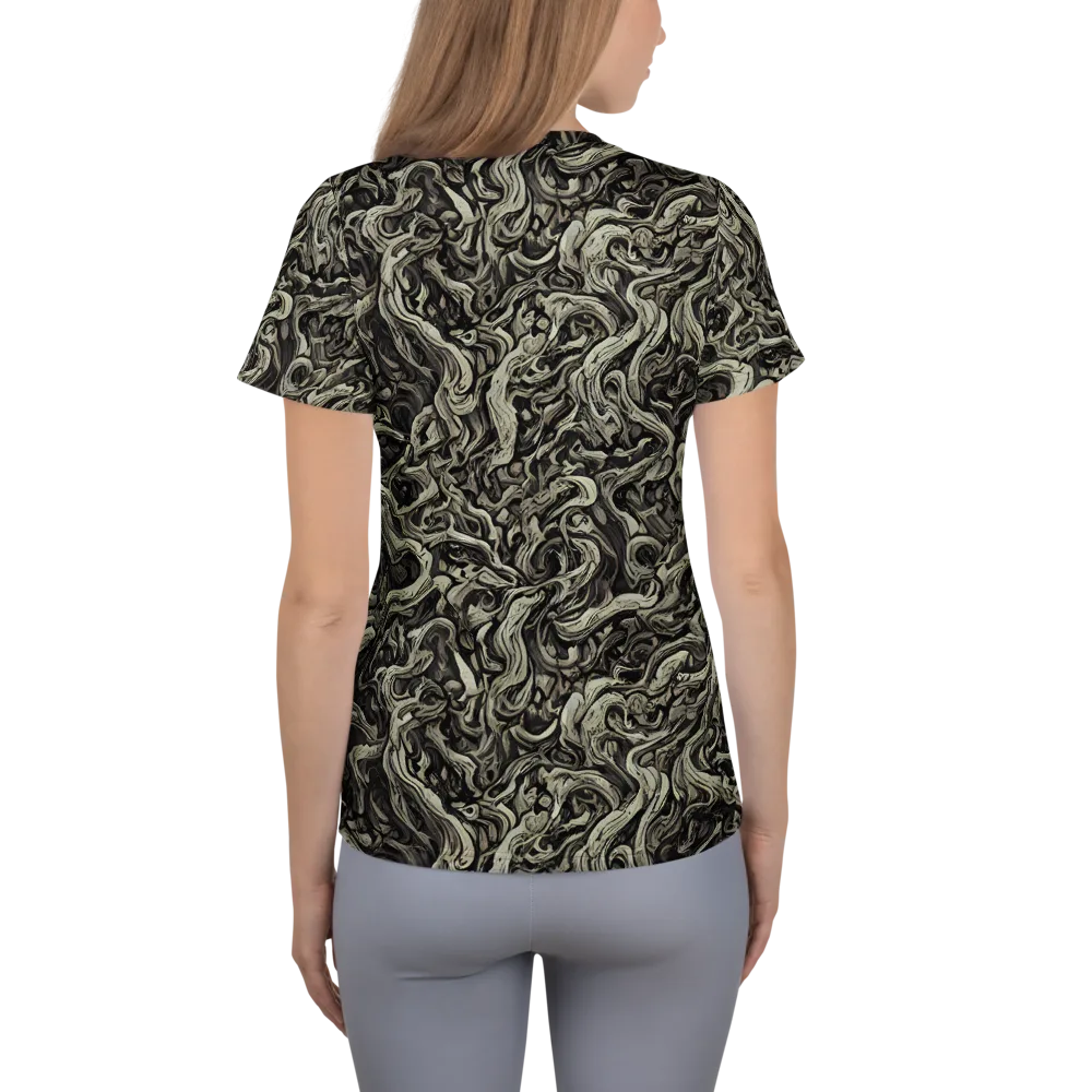 Bone Tide on Women's Athletic T-Shirt — Back