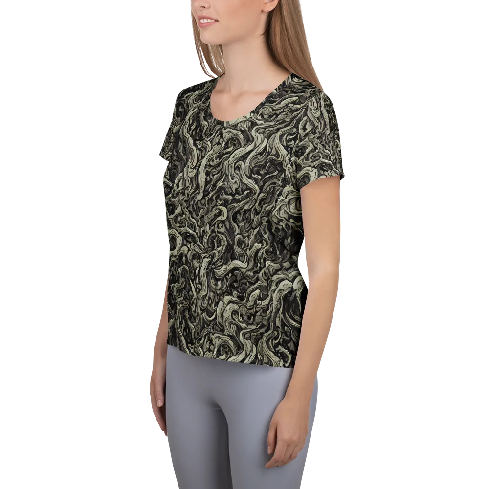 Bone Tide on Women's Athletic T-Shirt — Left
