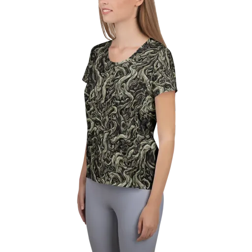 Bone Tide on a Women's Athletic T-Shirt