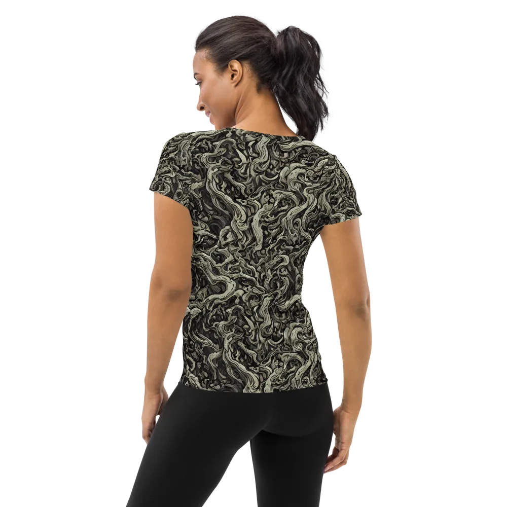 Bone Tide on Women's Athletic T-Shirt — Back