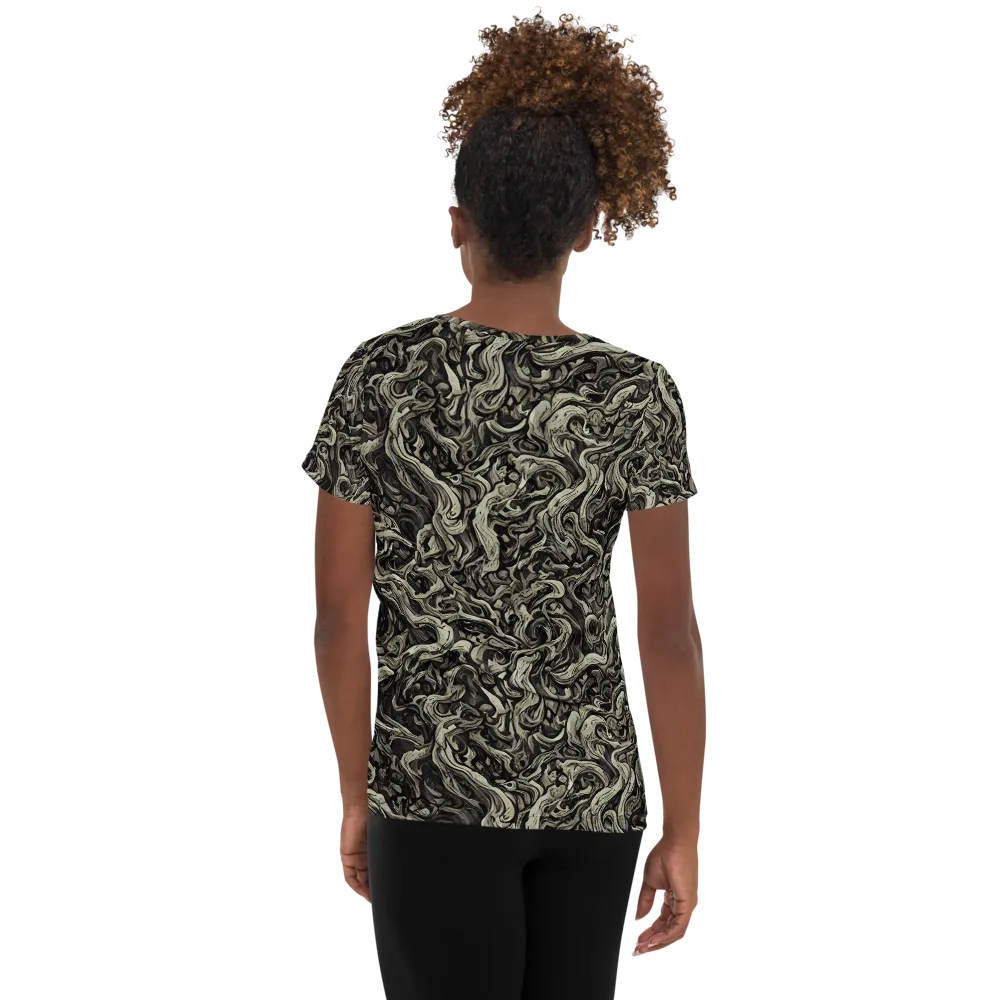 Bone Tide on Women's Athletic T-Shirt — Back