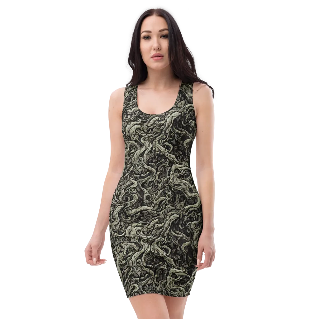 Bone Tide on Bodycon Dress — Front