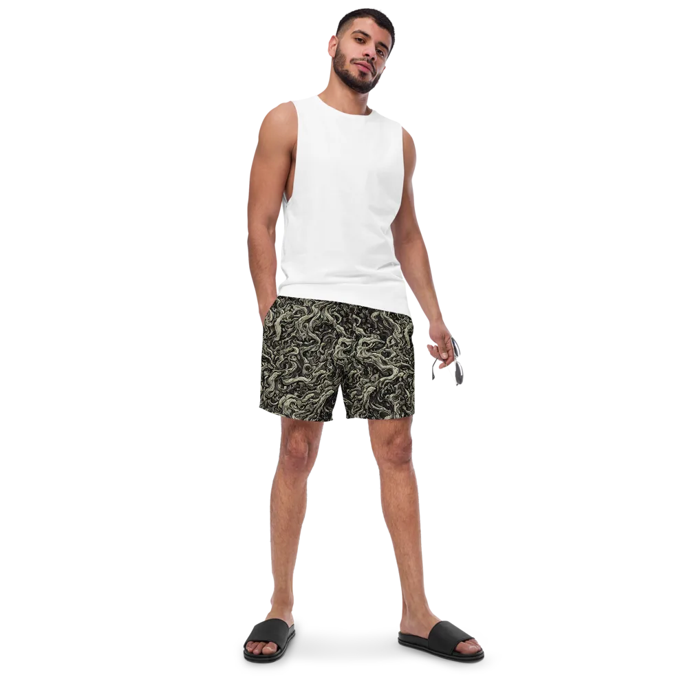 Bone Tide on Swim Trunks — Front
