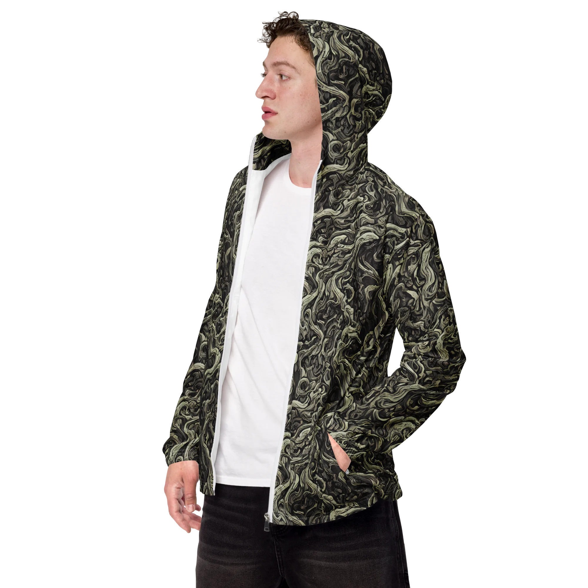 Bone Tide on Men's Windbreaker — Left Front